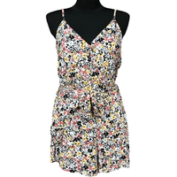 Kombinezon Damski z Krótkimi Spodenkami Wiskoza Kolorowy Wygodny M Lato