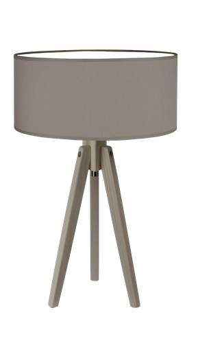 Lampka stojąca SABA biała + abażur na Arena.pl