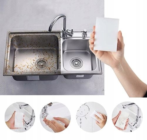 MAGICZNA GĄBKA do czyszczenia plam naczyń melaminy na Arena.pl