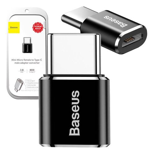 adapter baseus micro usb do usb type-c - czarny na Arena.pl