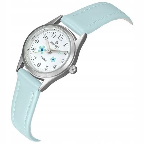 Delikatny ZEGAREK PERFECT dla dziewczynki kwiatuszki girls KOLOROWE PASKI na Arena.pl