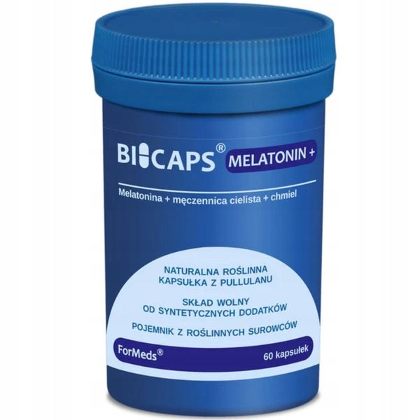 Bicaps Melatonin+ 60 kapsułek zdjęcie 1