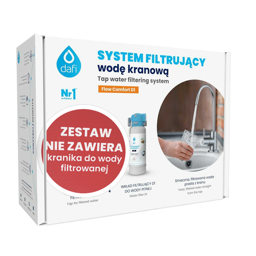 Dafi Flow Comfort D1 Filtr podzlewowy zestaw startowy bez kranika na Arena.pl