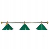 Lampa nad stół bilardowy oświetlenie 3-klosze Elegance Green zielona