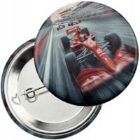 Przypinka z agrafką 59mm - BOLID F1 WYŚCIGI SPORT