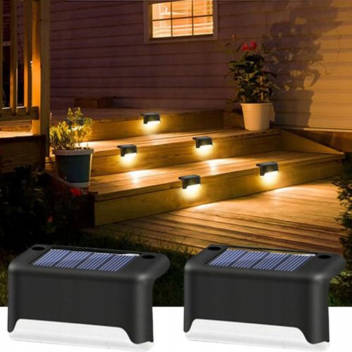 6x Lampki SOLARNE Ogrodowe LED na Schody TARAS Płot Oświetlenie Balkon na Arena.pl