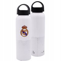 Bidon butelka Real Madryt aluminiowy 600 ml biały BPA FREE oficjalny 24/25