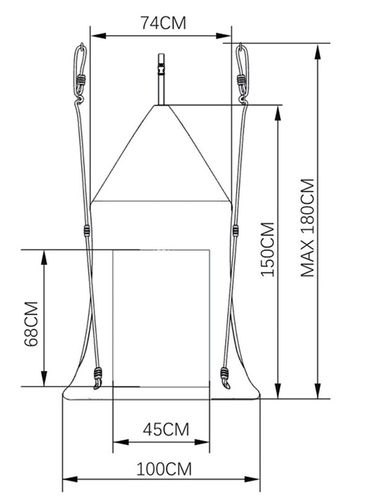 bocianie gniazdo namiot Best - niebieski na Arena.pl