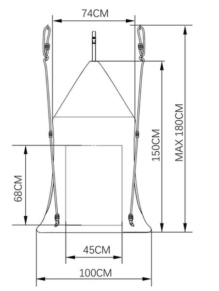 bocianie gniazdo namiot Best - niebieski zdjęcie 5
