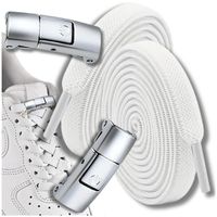 Sznurowadła sznurówki bez wiązania elastyczne uniwersalne białe