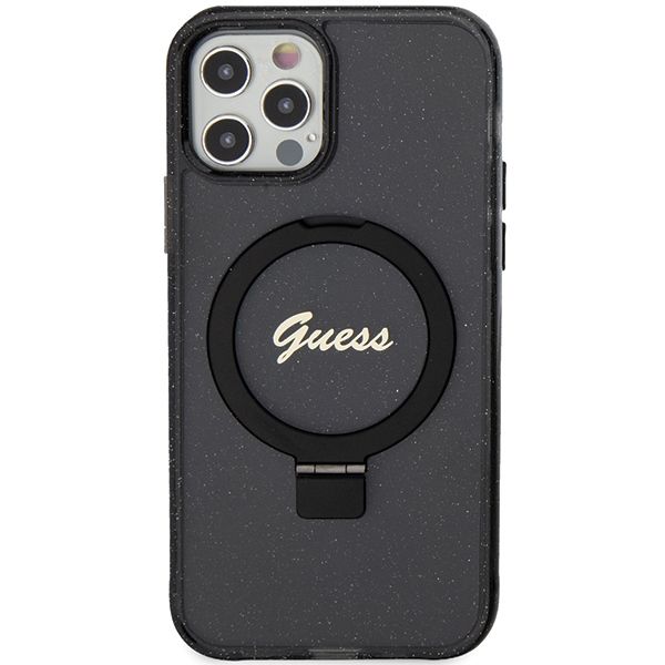 Etui Guess do iPhone 12, iPhone 12 Pro, Czarny, MagSafe zdjęcie 3