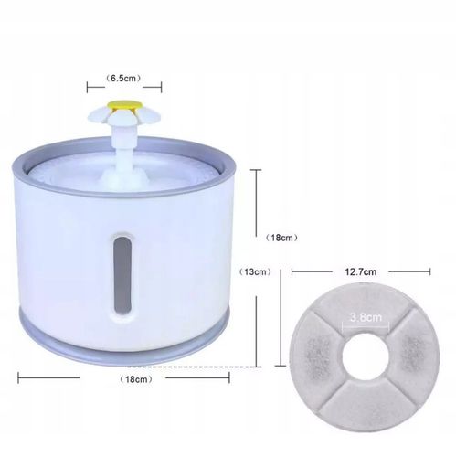 FONTANNA POIDEŁKO AUTOMATYCZNE DLA KOTA PSA CICHA + FILTR na Arena.pl