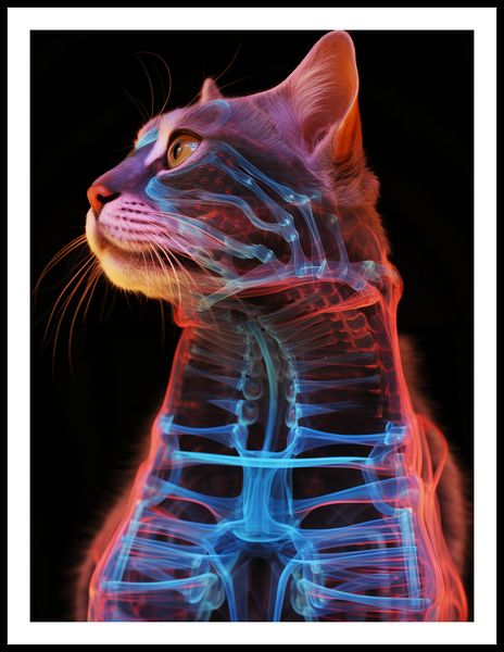 Plakat 60x80cm Anatomia Kota zdjęcie 3