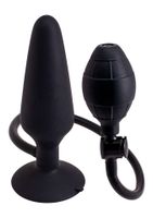 inflatable butt plug l black