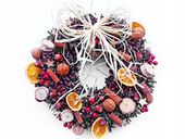 wianek z szyszek BOŻONARODZENIOWY STROIK na drzwi pachnący