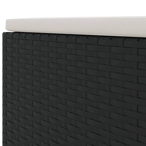 8-cz. zestaw wypoczynkowy do ogrodu, poduszki, czarny rattan PE na Arena.pl