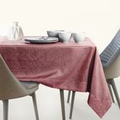 Obrus Plamoodporny GAIA Mankiet 130x130 Brudny Róż AmeliaHome