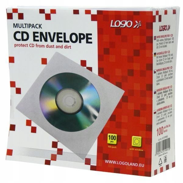 Kup Okładki na CD/DVD - białe z okienkiem / 100 szt na arena.pl i