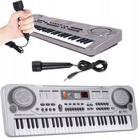 KEYBOARD ORGANY PIANINO ELEKTRYCZNE MIKROFON DLA DZIECI 61 KLAWISZY