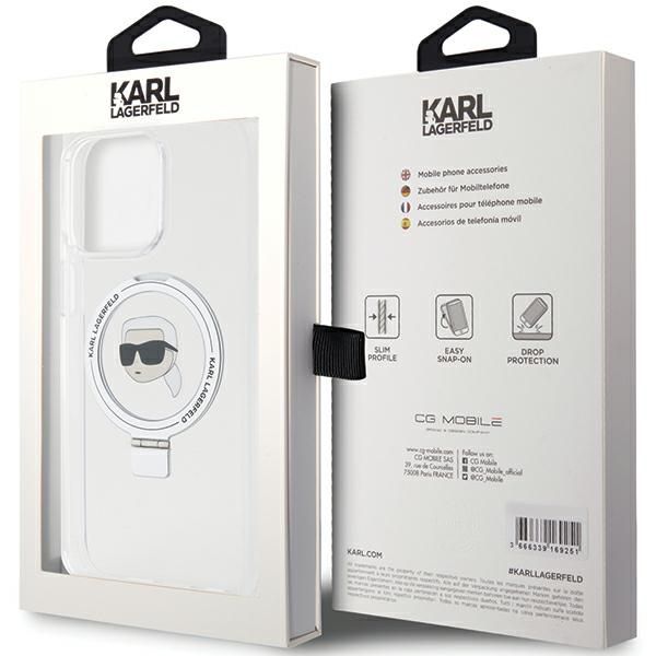 Etui Karl Lagerfeld do iPhone 15 Pro, Biały, MagSafe zdjęcie 8