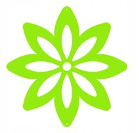 K3 Zawieszka KWIAT wiosna dekor ozdoba ażurowa zie