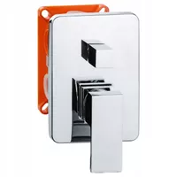 BATERIA PODTYNKOWA PRYSZNICOWA CHROMOWANA KWADRAT