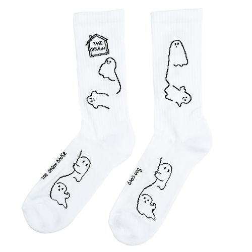 Skarpety długie Boo Corp unisex Białe 43/46 The Draw House na Arena.pl