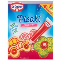 DR OETKER DEKORACJE PISAKI CUKROWE 4x19G KOLOROWE