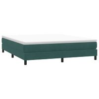 Łóżko typu Box Spring bez materaca Ciemnozielone 180x210 cm