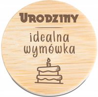 OTWIERACZ do piwa DREWNIANY personalizacja z grawerem urodzinowa wymówka