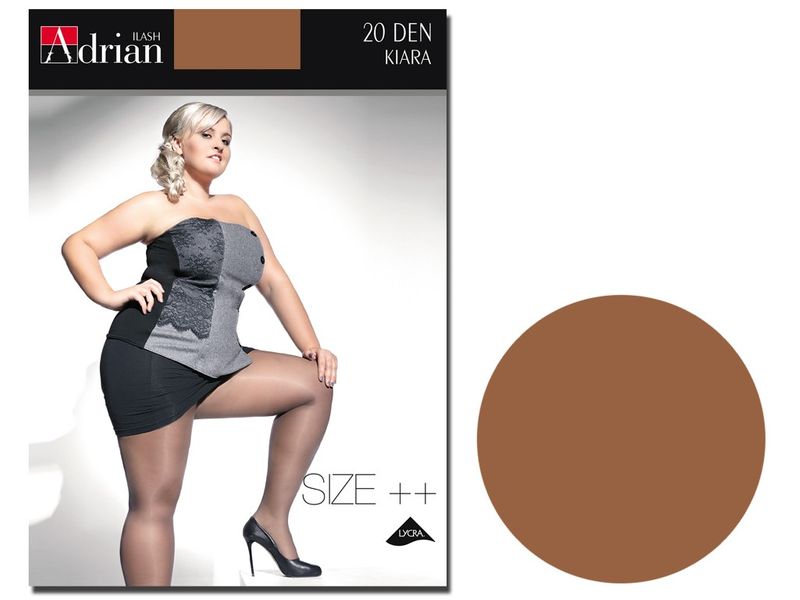 Rajstopy Kiara Adrian 20 den size plus Beige 3 zdjęcie 1