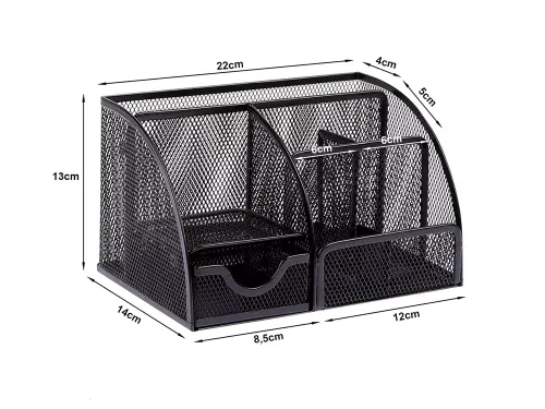 Przybornik organizer na biurko 6 komór szufladka na Arena.pl