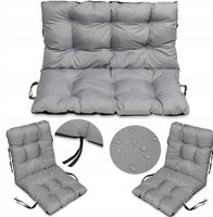 Poduszki na meble ogrodowe rattan 100x60x50 - 2+1 stal wodoodporne