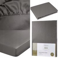 Prześcieradło z Gumką Satynowe Bawełna 180x200 +30