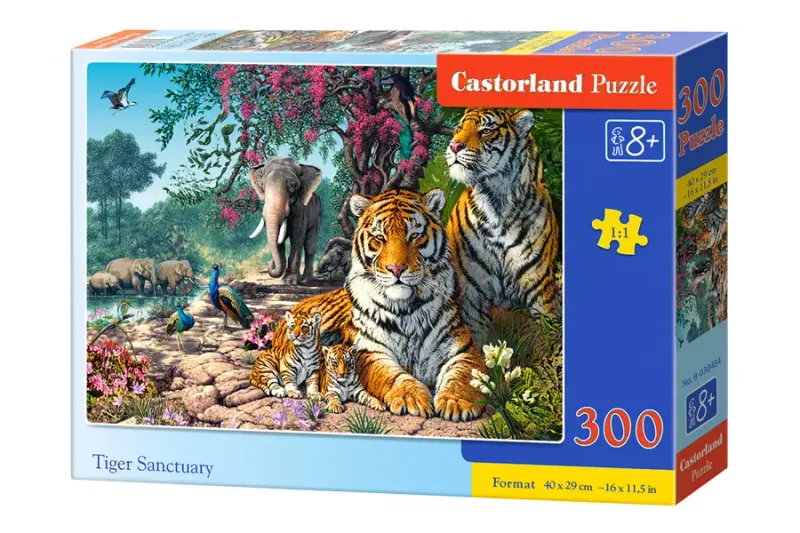 Puzzle 300 elementów. Tiger Sanctuary zdjęcie 1