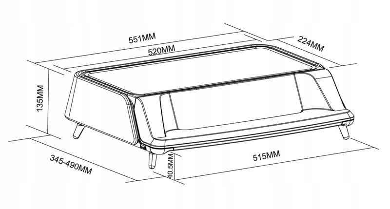 Podstawka nadstawka pod monitor organizer z szufladą USB UV SPP-UVGR zdjęcie 8