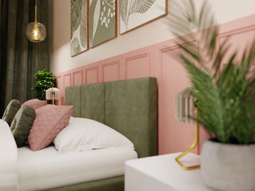 ŁÓŻKO TAPICEROWANE DO SYPIALNI 120x200 ŁÓŻKO PODWÓJNE Z POJEMNIKIEM KHAKI na Arena.pl