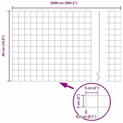 Ogrodzenie z słupkami Szary 0.4 x 25 m Stal na Arena.pl