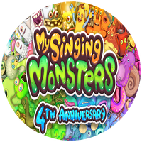 Opłatek na tort My Singing Monsters
