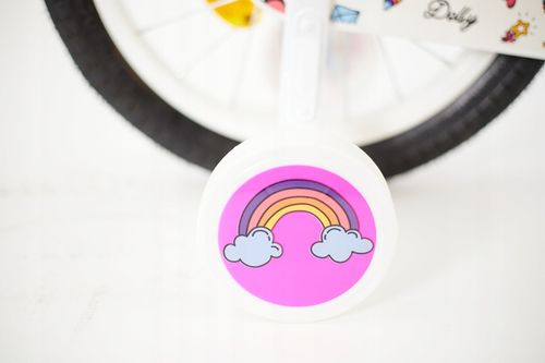 Rower 16" cali dziecięcy dla dziewczynki fotelik, kółka boczne,frędzle,kosz na Arena.pl