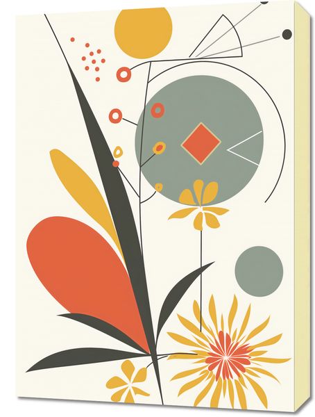 Obraz 50x70cm Geometryczny Ogród zdjęcie 1