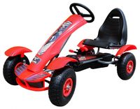 Gokart na pedały Racing XL Czerwony Pompowane koła Regulacja fotela