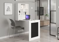 Biurko składane wiszące ścienne TILT biały mat / czarny mat