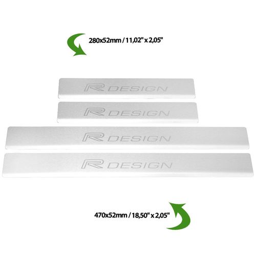 Listwa progowa VOLVO XC90 MK2 R DESIGN Stal nierdzewna 304 mat 4szt na Arena.pl