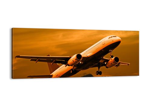 Obraz Na Płótnie - Samolot Start - 100X40 Cm - Ab100X40-0368 na Arena.pl