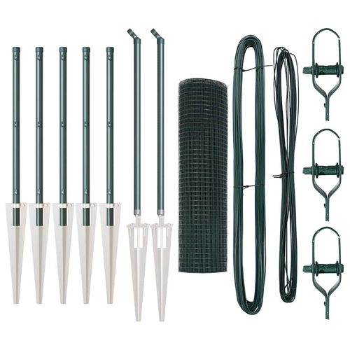 Ogrodzenie z słupkami Zielony 0.4 x 10 m Stal na Arena.pl