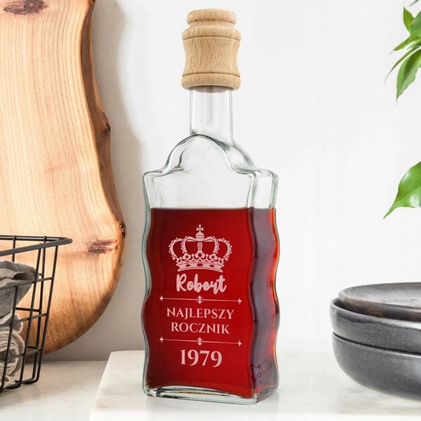 KARAFKA z GRAWEREM W PUDEŁKU PREZENT na URODZINY DLA NIEGO 18-99 zdjęcie 4