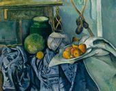 Still Life with a Ginger Jar and Eggplants, Paul Cézanne - plakat 42x29,7 cm