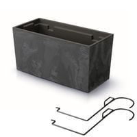 Skrzynka doniczka balkonowa uchwyty 39x19 cm antracytowy