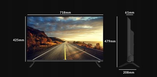 Telewizor bezramkowy LED direct Kiano KE32 Smart TV HD Ready czarny na Arena.pl